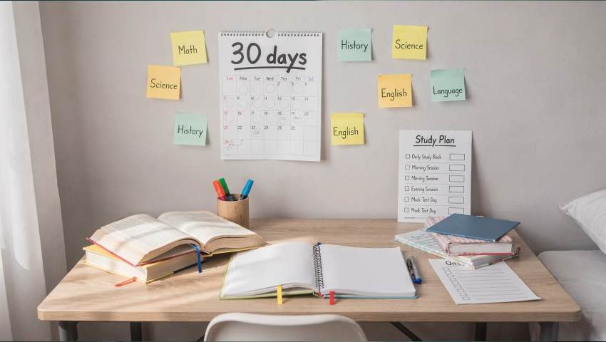 Month before the exam